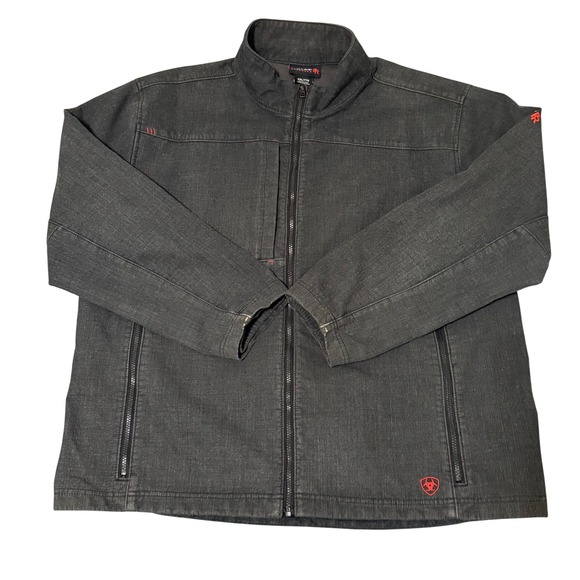 Ariat Other - Ariat FR Mens XXL Black Flame Resistant Work Jacket CAT 3 NFPA 2112 Full Zip